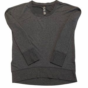 YOGALICIOUS Long Sleeve Gray Sweatshirt Size XS